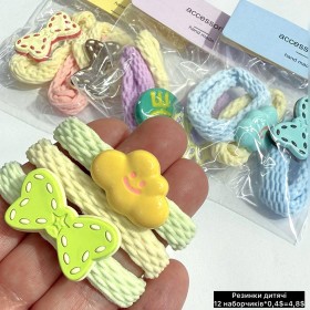 Дитячі резинки 10413 (12 наборчиків) «0.4$=4.8$»